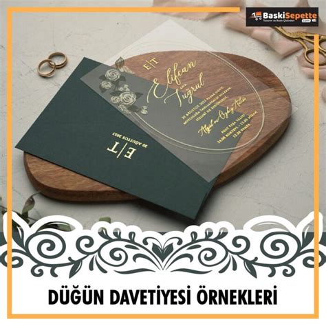 düğün davetiyeleri örneği.